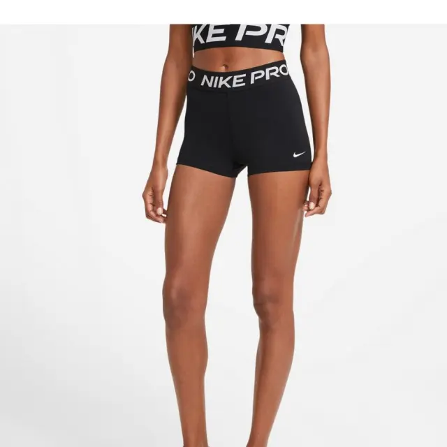 Nike Pro 3in Shorts (CZ9857-010) - Λευκό-Μαύρο 3