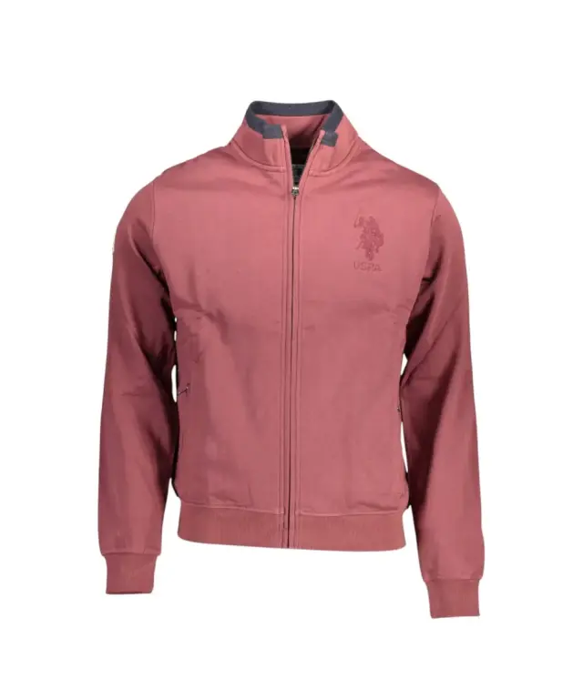 U.S. Polo Assn. - Ανδρική Φούτερ Ζακέτα με Τσέπες 63032-53223-359 Μπορντό - 2XL 3