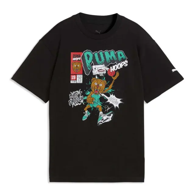 Puma Boy's Basketball Flagrant Foul Player Relaxed Tee Μαύρο 635515-01 (Puma) - 140