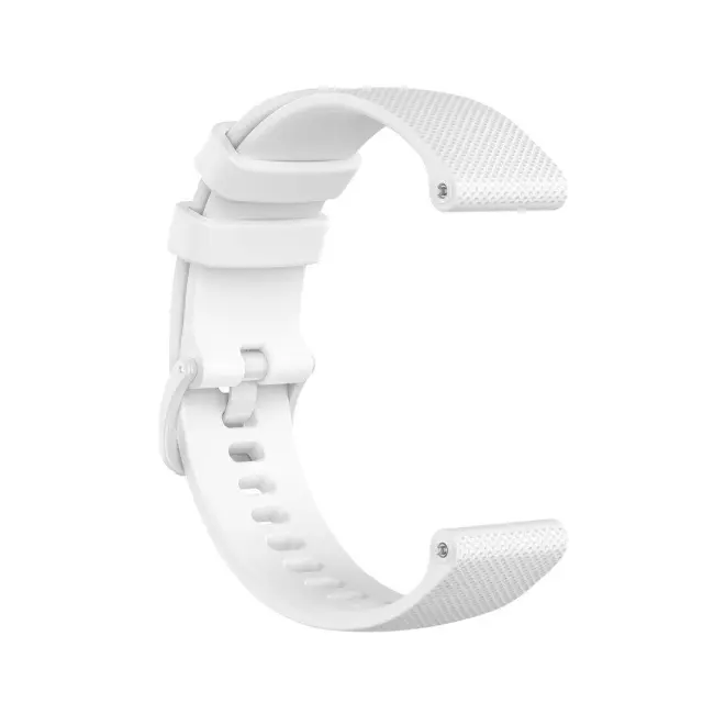 Texture Λουράκι Σιλικόνης για Smartwatch 22mm-White OEM