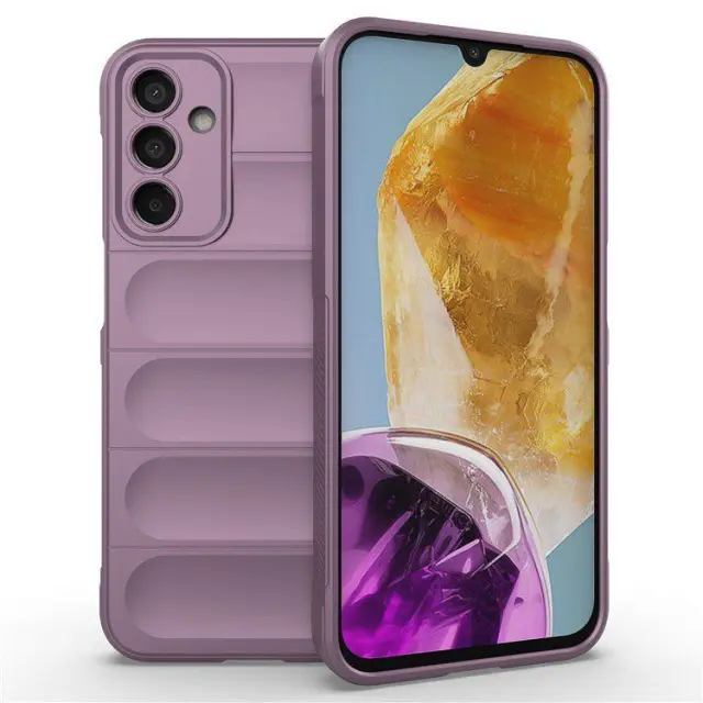 Θήκη Σιλικόνης Rugged για Samsung Galaxy M15 5G Μωβ OEM
