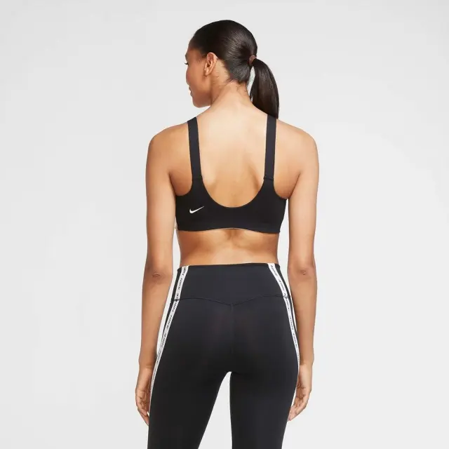 Nike Swoosh Medium-Support Sports Bra (CT3758-100) - Μαύρο - L 2