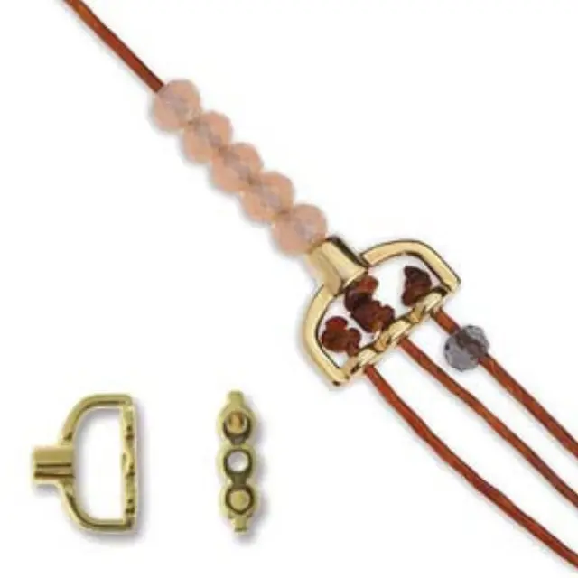 Ακροδέκτης Γέφυρα 12.3x9.3mm - Gold Plated - 2τεμ