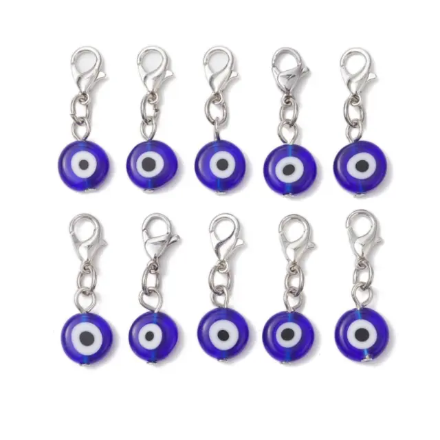 Ματάκι Στρογγυλό Μπλε Κατοικίδιου 2.8cm 2