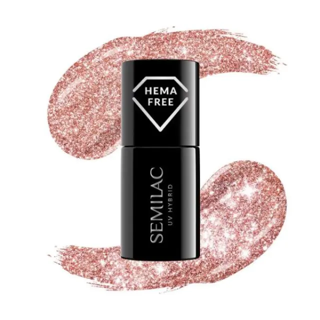 Semilac Ημιμόνιμο Βερνίκι 458 Sparkling Rosé 7ml
