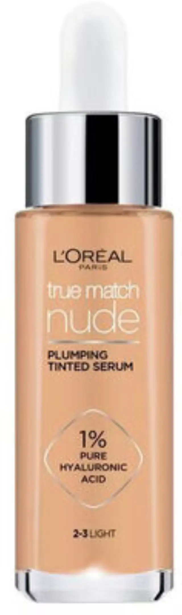 L'Oréal Paris True Match Nude Tinted Serum Foundation Ενυδατικό Serum Μακιγιάζ με Υαλουρονικό Οξύ 30ml - 2-3 Light