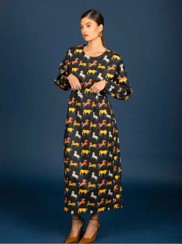 Chaton Clemence Oversize Dress Black - S