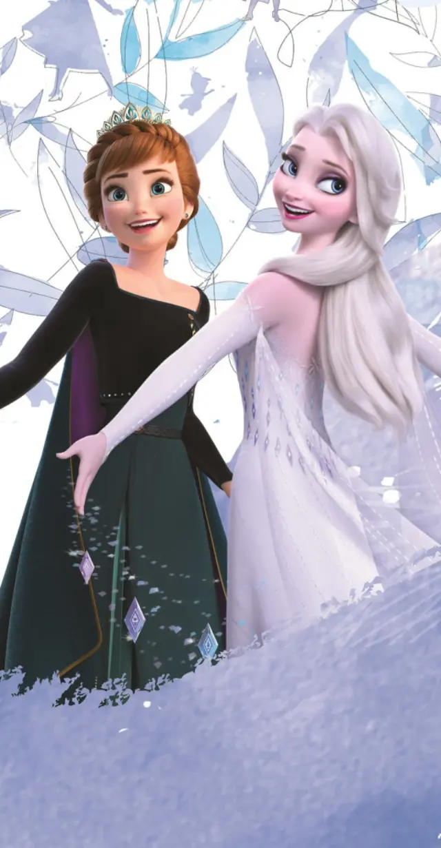 Disney Frozen Wonderland πετσέτα μπάνιου, πετσέτα θαλάσσης 70x140 cm Βαμβακερή Πολύχρωμo