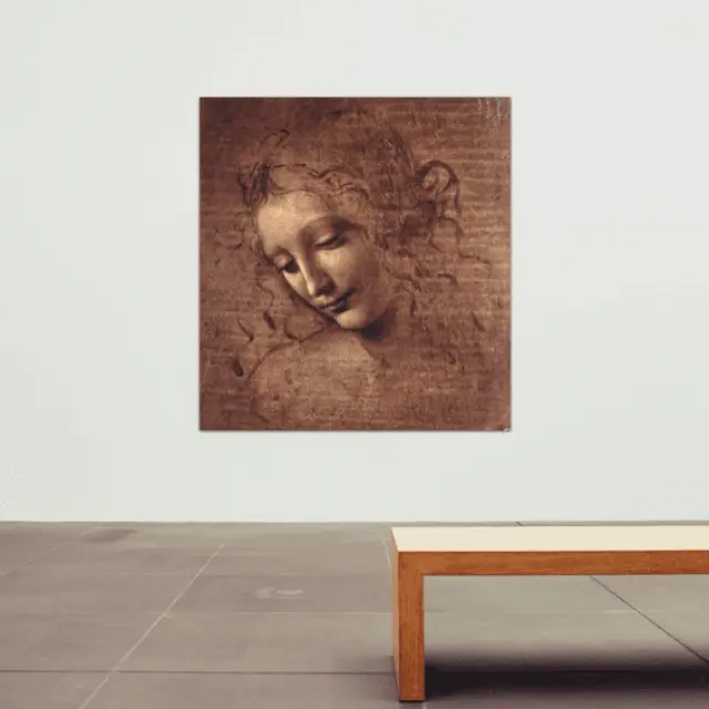 Καμβάς Leonardo da Vinci - Γυναικείο Κεφάλι - 127x127 2
