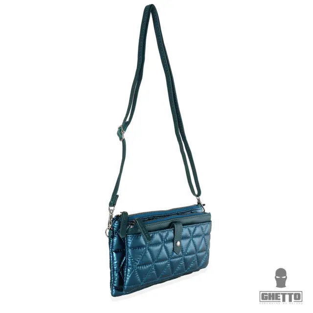 Ghetto Quilted Crossbody Bag | Minimal Everyday Luxury Sky Blue