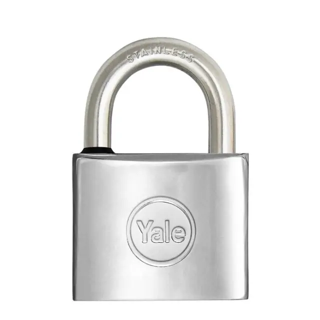 Λουκέτο MARINE 40mm Νίκελ Λαιμός Inox YALE 114