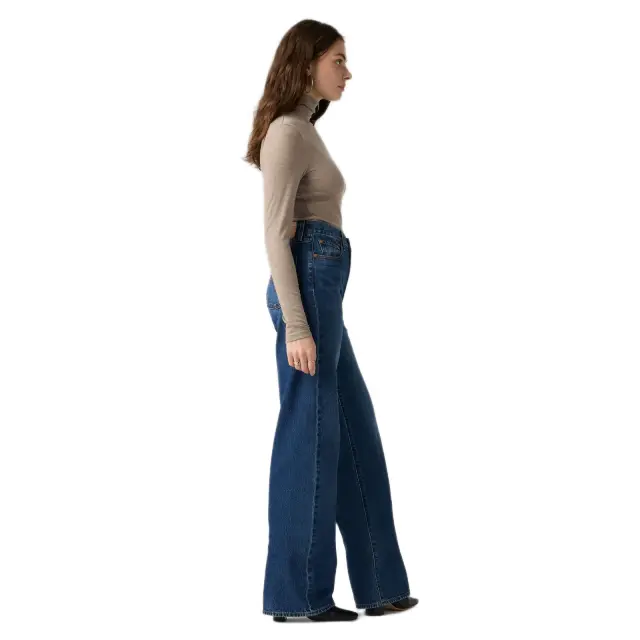 Levi's Ribcage Wide Leg Jeans γυναικείο τζιν παντελόνι A60810091-1 2