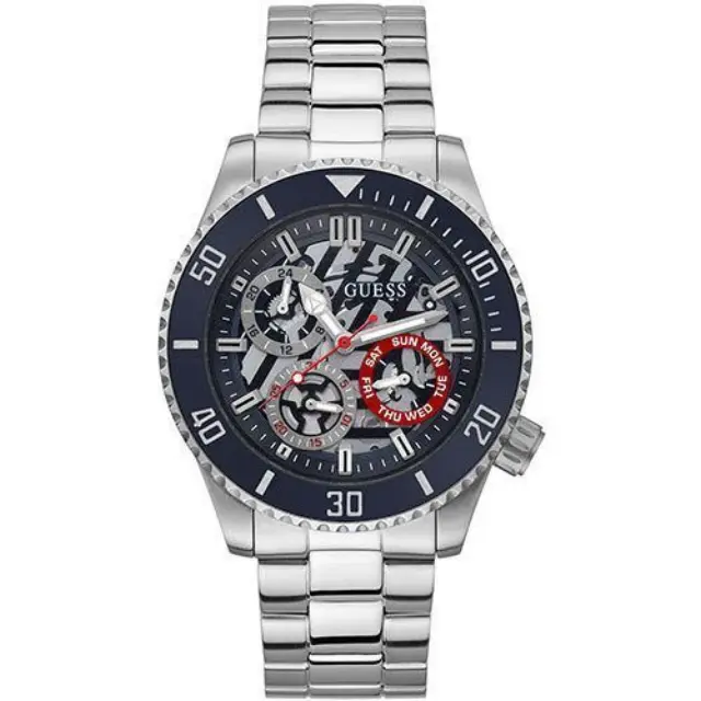 GUESS Axle Silver Stainless Steel Multifunction GW0488G1