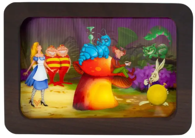 V-Syndicate Rolling Tray Ξύλινος Δίσκος Alice Mushroom 3D - Medium (30x18cm)