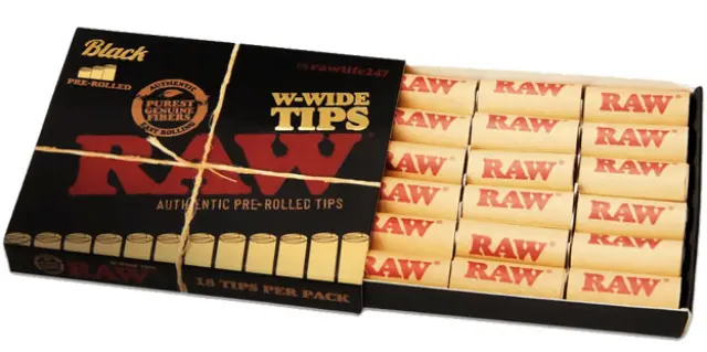 RAW Pre-Rolled Tips Τζιβάνα Black Regular- Προτυλιγμένη 2