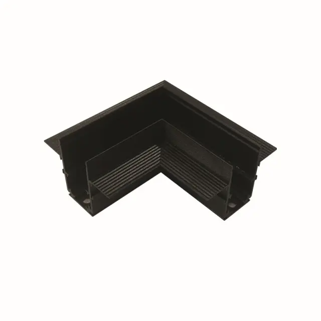 Aca Light ΓΩΝΙΑ 90° ΓΙΑ ΜΑΓΝΗΤΙΚΗ ΡΑΓΑ TRIMLESS ΜΑΥΡΗ