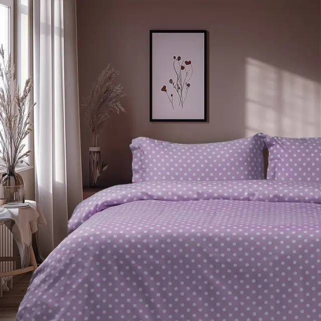 Beauty Home Σετ παπλωματοθήκη υπέρδιπλη Art 10101 Fancy 230×250 Λιλά