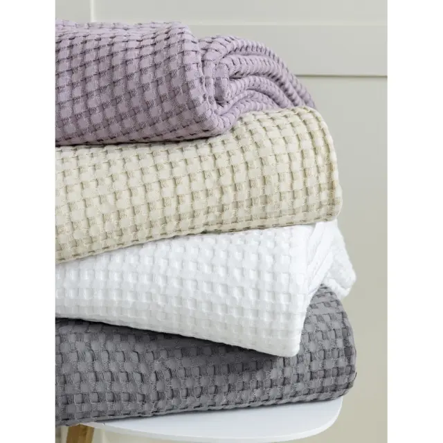 Κουβέρτα 220x240 Υπέρδιπλη Πικέ Comfy Nima 100% βαμβακερό- Light Beige 2