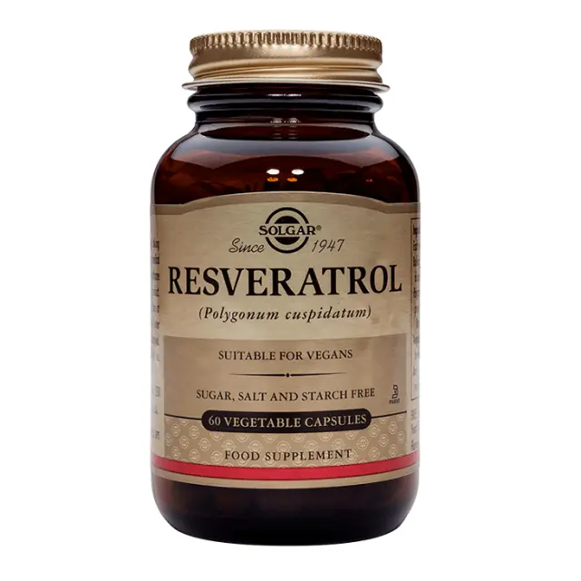 SOLGAR Resveratrol 100mg 60 Φυτικές Κάψουλες