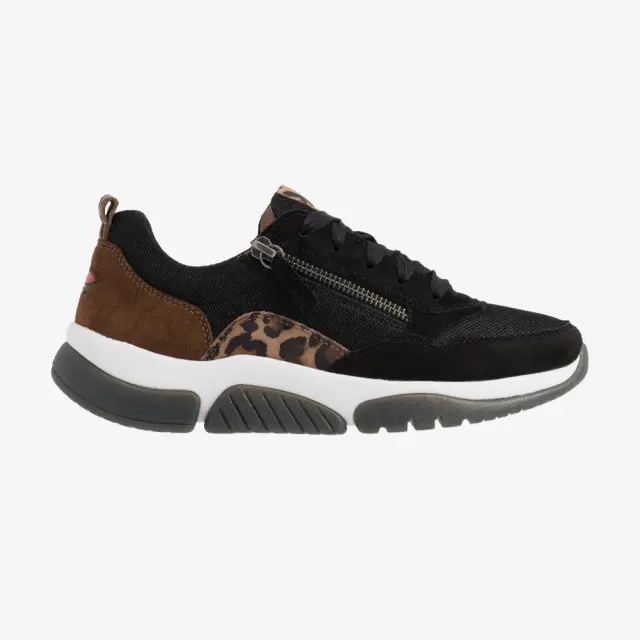 Gabor Sneakers Γυναικείο Δέρμα Νυbuck/ύφασμα Μαύρο GAB/76938 47-SCHWARZ
