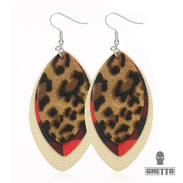 Ghetto Fashion Teardrop Leaf Earrings