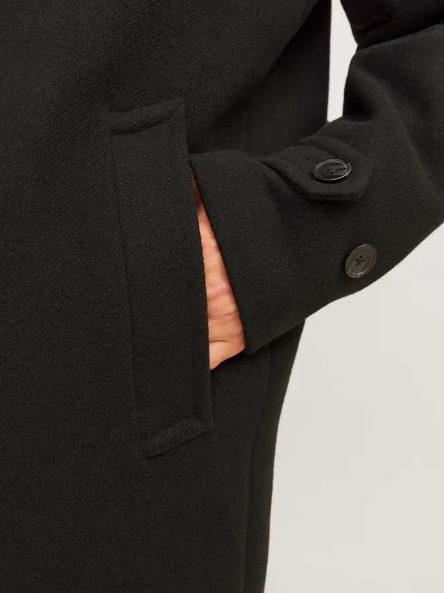 JORVERMONT WOOL BLEND MAC COAT Black 3