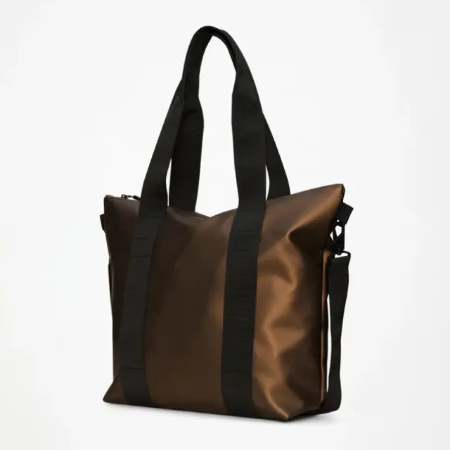 Τσάντα Rains Tote Bag Mini W3 14160-182 Comet Καφέ - ONESIZE 2