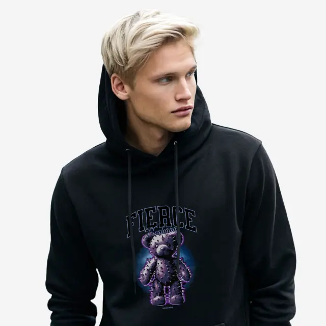 Φούτερ Noshame® Μαύρο με τύπωμα Teddy Fierce - 512539 - XXL