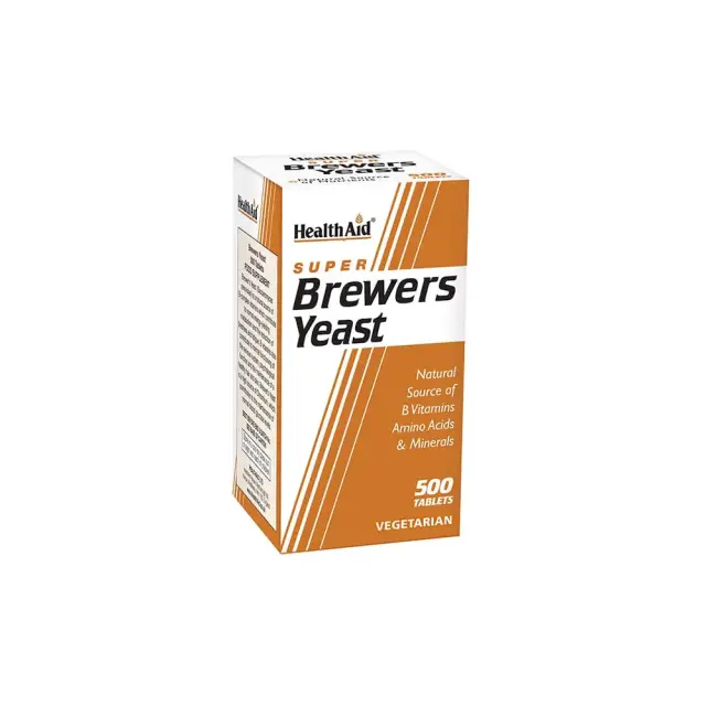 Health Aid Brewers Yeast 300mg Μαγιά Μπύρας, Ιδανική για Θηλασμό, 500 χάπια