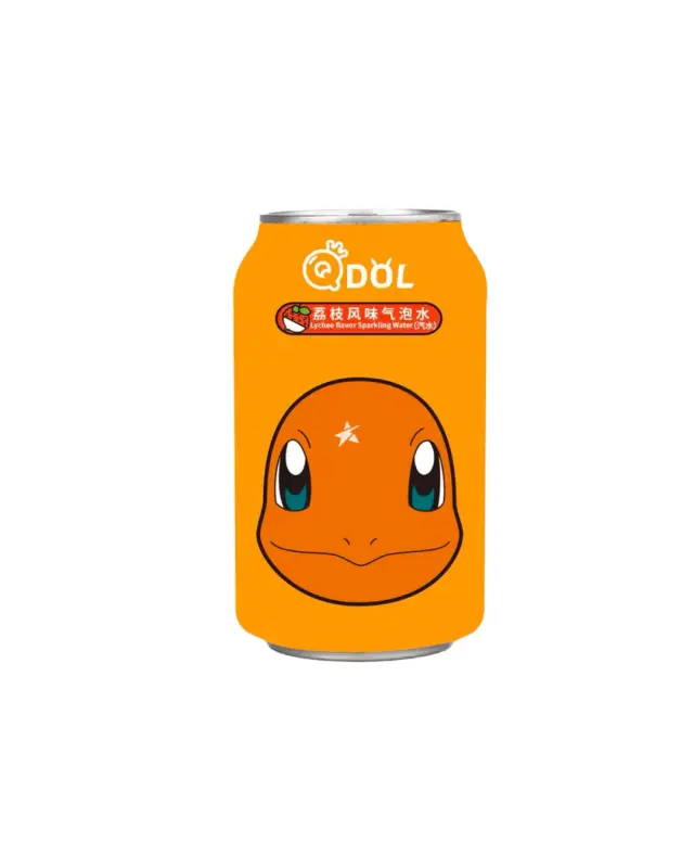 QDOL Pokemon Charmander Lychee Sparkling Water ΧΓ 330ml