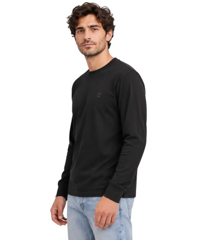 Timberland - Ανδρικό Μακρυμάνικο T-Shirt Jersey Cotton TBC0YHPY-001 Μαύρο - M 2