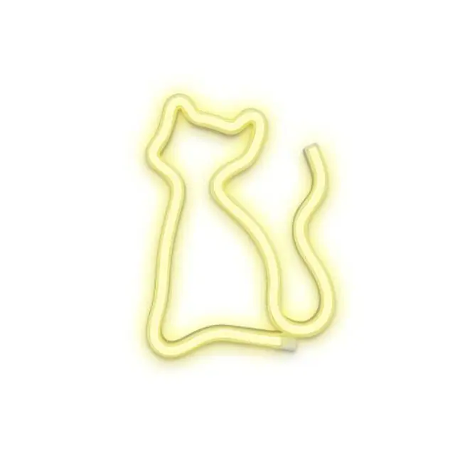 Neon LED Forever Light FLNEO3 CAT (USB/Μπαταρίας & On/Off) Θερμό Λευκό N64426