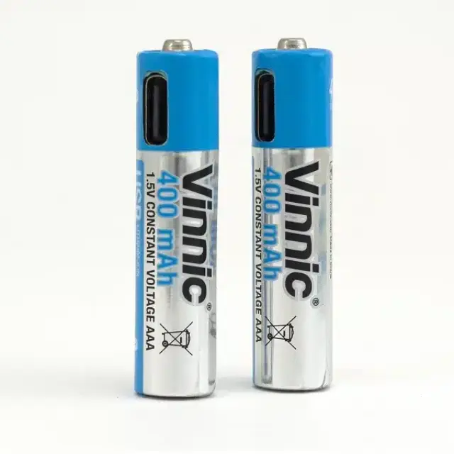 Μπαταρία Λιθίου AAA Επαναφορτιζόμενη USB Li-Ion