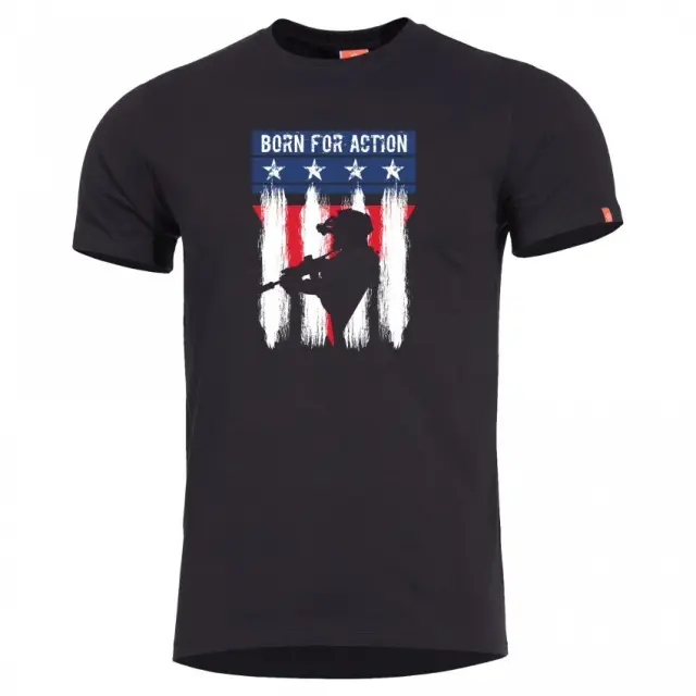 Pentagon Ageron ''Ranger'' T-Shirt-Μπλουζάκι Μακό για Τακτική- Καθημερινή Χρήση - 01-Black-Μαύρο