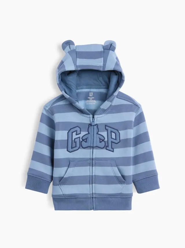 Βρεφική Ζακέτα Φούτερ VintageSoft Brannan Bear με Gap Λογότυπο BLUE SUEDE