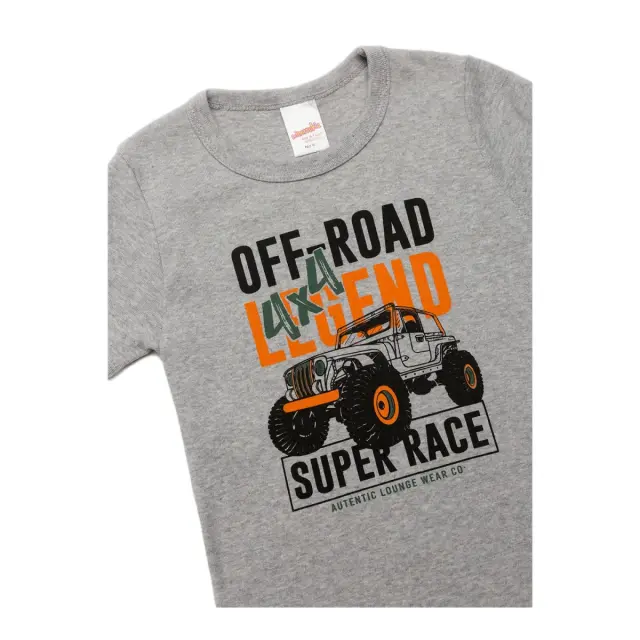 Minerva Παιδικό Φανελάκι Aγόρι Off-Road Legend, Χρώμα Γκρι Μελανζέ 2