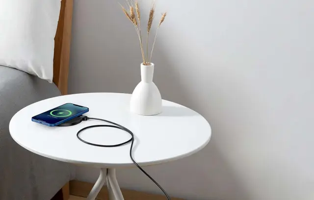Baseus Inductive wireless charger Digital LED 15W black (CCED000001) (BASCCED000001) 2