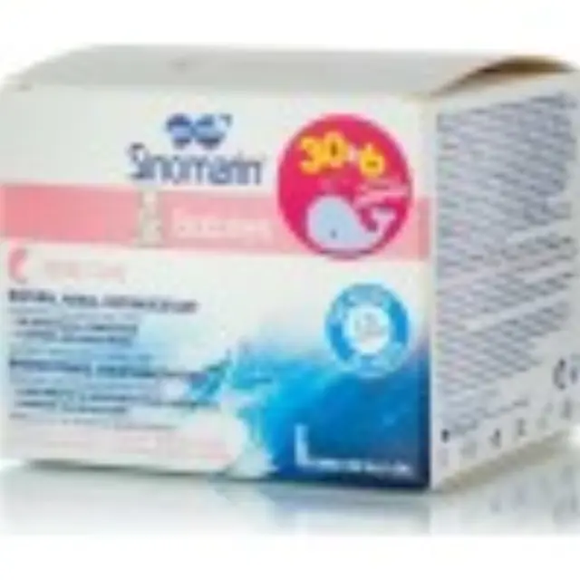 Sinomarin Babies Nose Care Αμπούλες με Θαλασσινό Νερό για Βρέφη και Παιδιά από 0+ Μηνών 36x5ml 2