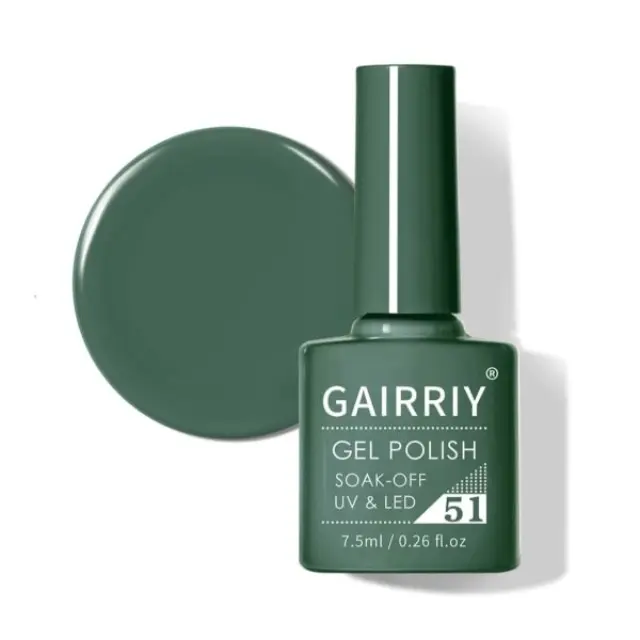Ημιμόνιμο επαγγελματικό βερνίκι GAIRRIY 7.5ML - 0.26FL.OZ 51