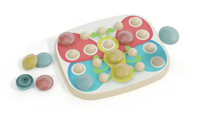 Quercetti Εκπαιδευτικό Παιχνίδι Κατασκευών Fanta Color Baby Play Bio (84405) 2