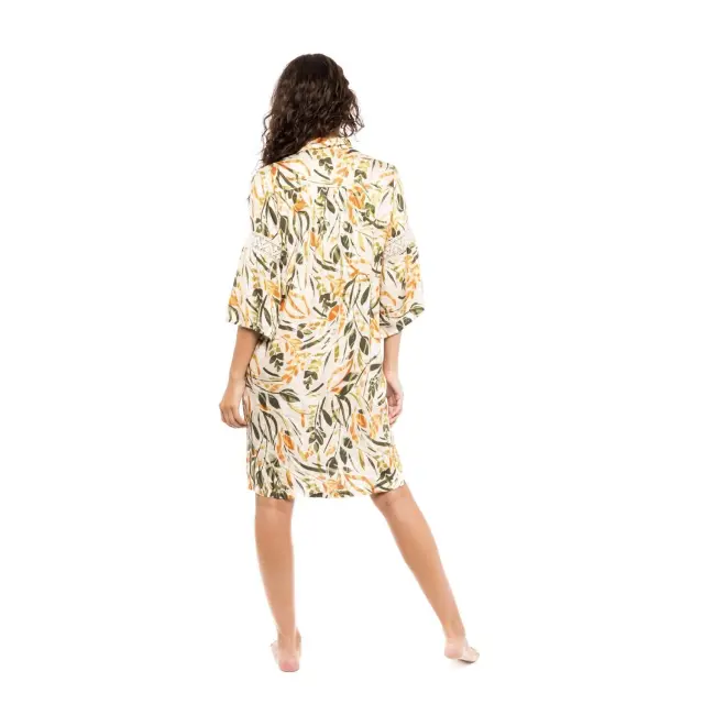 Beachwear Pastel Green Leaf B203 Pink Label 3