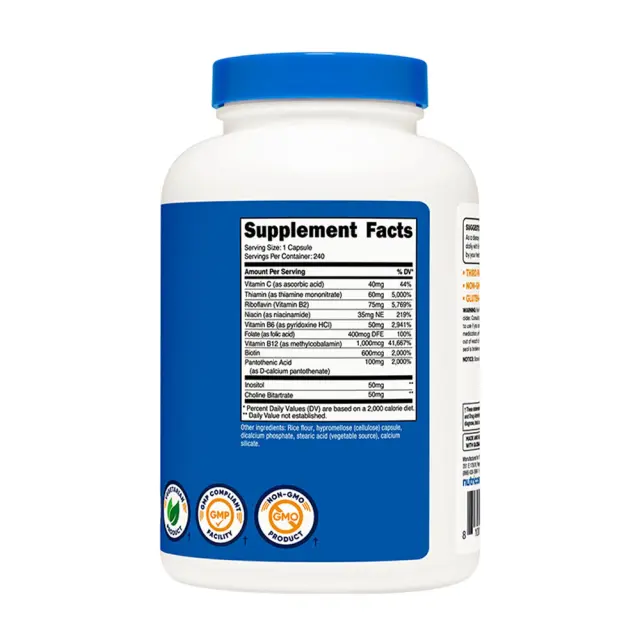 Nutricost Vitamin B Complex 240 Capsules 2