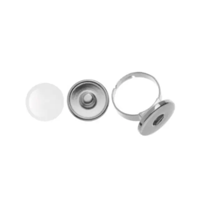 Στρογγυλό Καστόνι Για Τρουκ 18mm + Βάση Δαχτυλίδι + 1 Γυάλινo Καμπουσόν