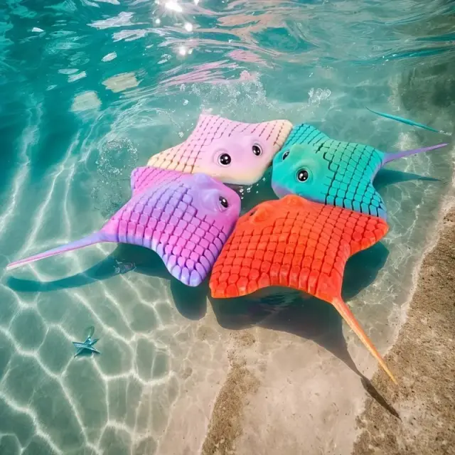 Πλαστικό Παιχνίδι Χειρός Σαλάχι 17cm - Plastic Stingray Toy 0303004