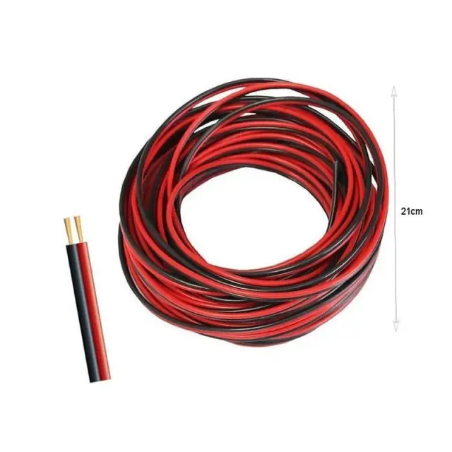 Καλώδια Ρεύματος 100m κόκκινο/μαύρο - Electrical wire 081194 2