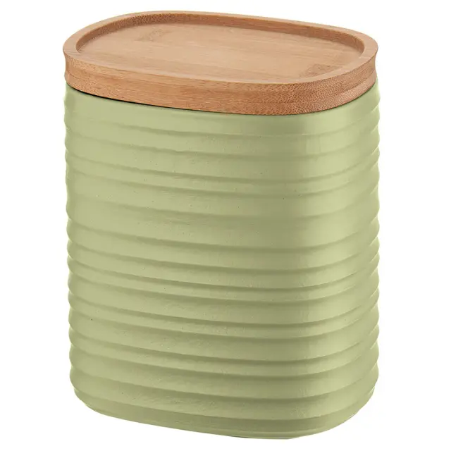 Βάζο 500ml με bamboo καπάκι Tierra πράσινο Guzzini 181801257