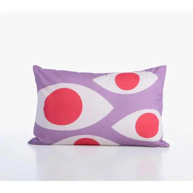 ΔΙΑΚΟΣΜΗΤΙΚΗ ΜΑΞΙΛΑΡΟΘHΚΗ HIGH OPTION 55X35 NEF-NEF HOMEWARE, 100% ΒΑΜΒΑΚΙ - PURPLE (040067)