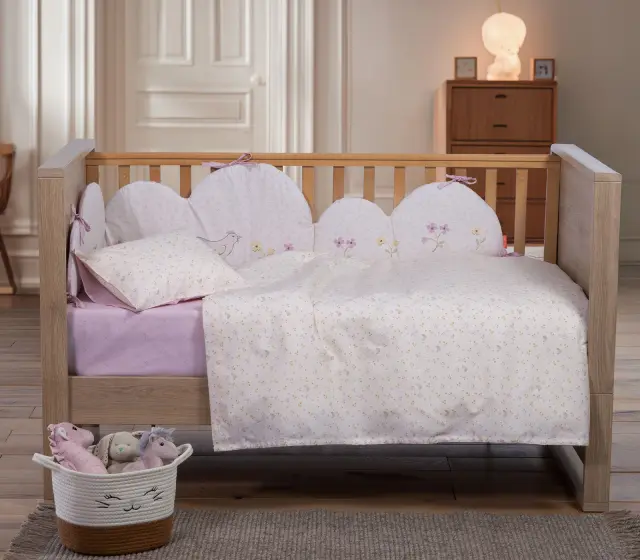 Nef-Nef Homeware Βρεφικά Σετ Σεντόνια Κούνιας Cute & Sweet 120x170 Μωβ
