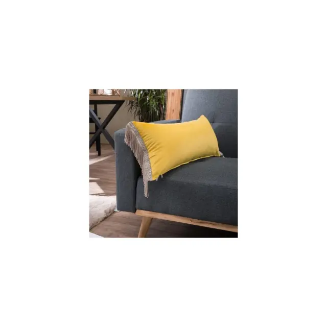 Μαξιλαροθήκη Velvet 14 Με Κρόσι (30x60cm) - 30x60cm με γέμιση