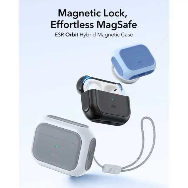 Esr Orbit Halolock Magsafe Apple Airpods Pro 3 White 2